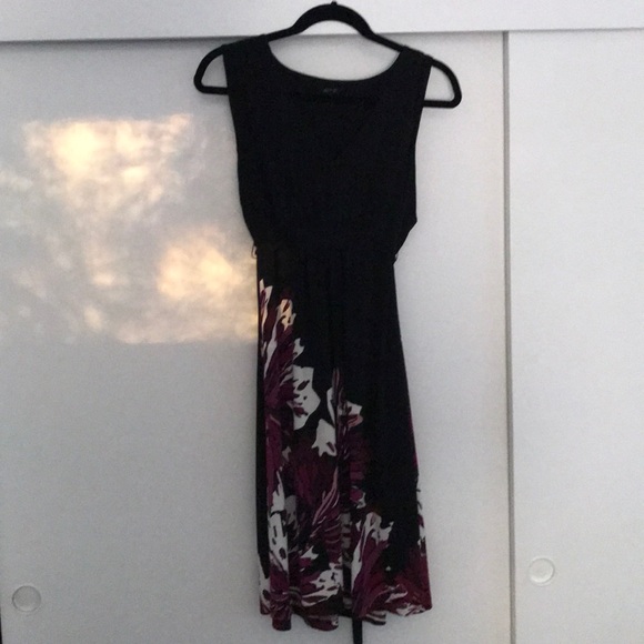 Black/purple sleeveless dress - Picture 1 of 4